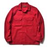 The Real McCoy's Military Souvenir Wool Shirt Red Wholesale