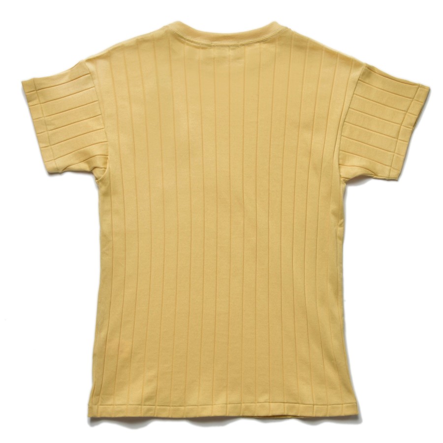 Joe McCoy Cotton Ribbed Pocket Tee 062 Lemon Wholesale