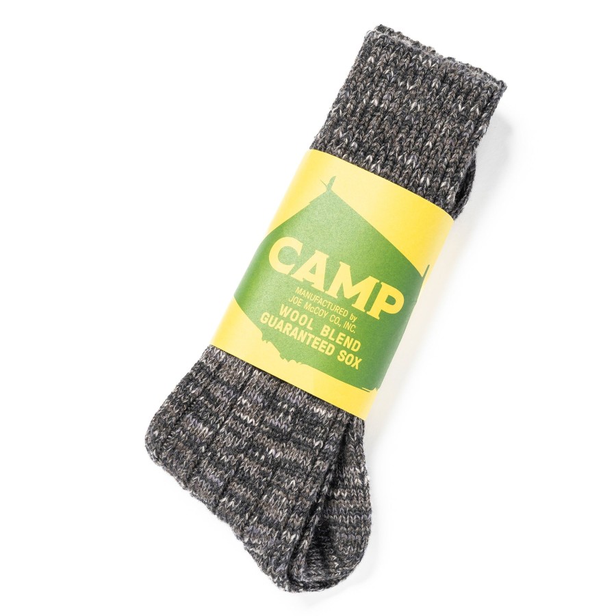 Joe McCoy Outdoor Wool Socks 'Camp' Charcoal New