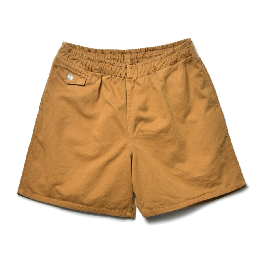 Joe McCoy Cotton Drill Swim Shorts (Over-Dyed) 54 Chestnut Hot