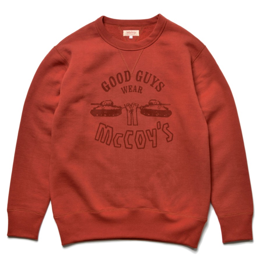 The Real McCoy's Military Print Sweatshirt / Good Guys Wear Mccoy'S 091 Cherry New