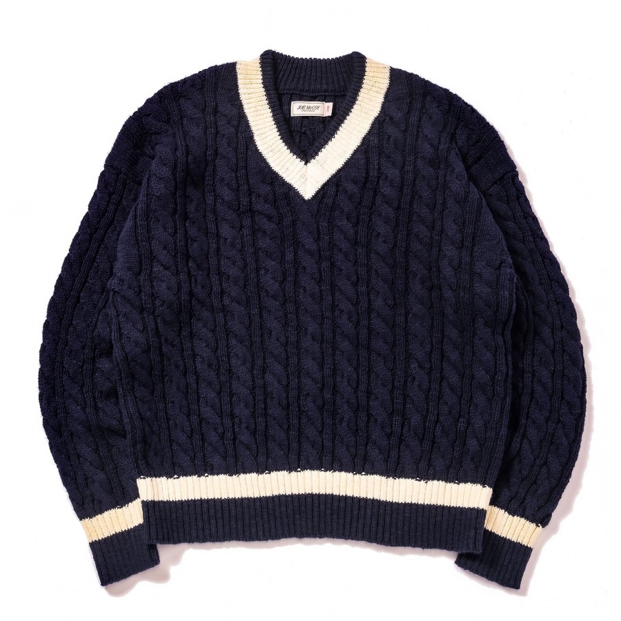 Joe McCoy Tilden Knit Sweater Navy Hot