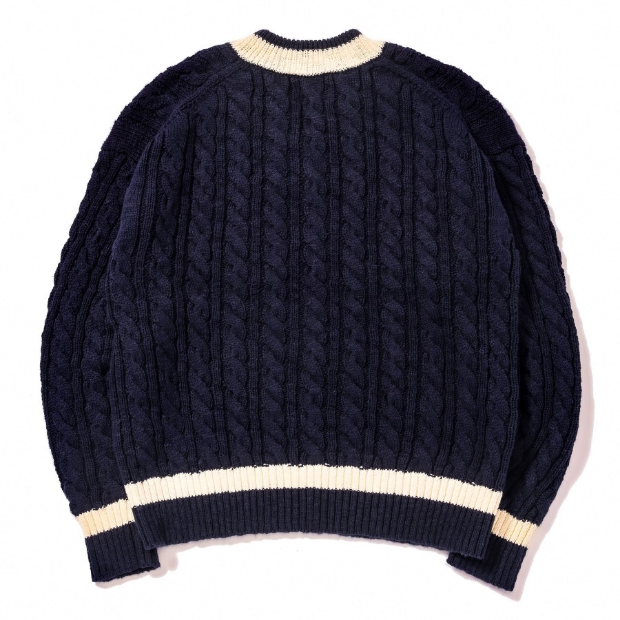 Joe McCoy Tilden Knit Sweater Navy Hot