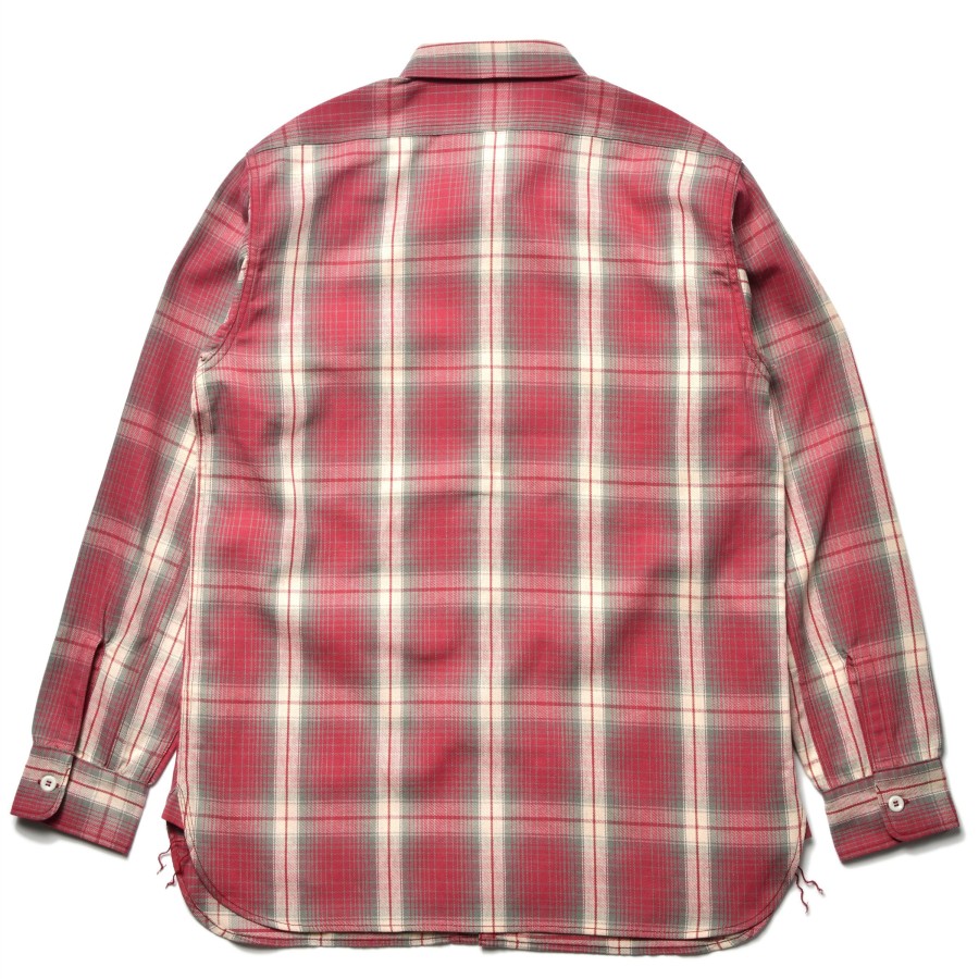 Joe McCoy 8Hu Ombre Check Summer Flannel Shirt 080 Pink Online