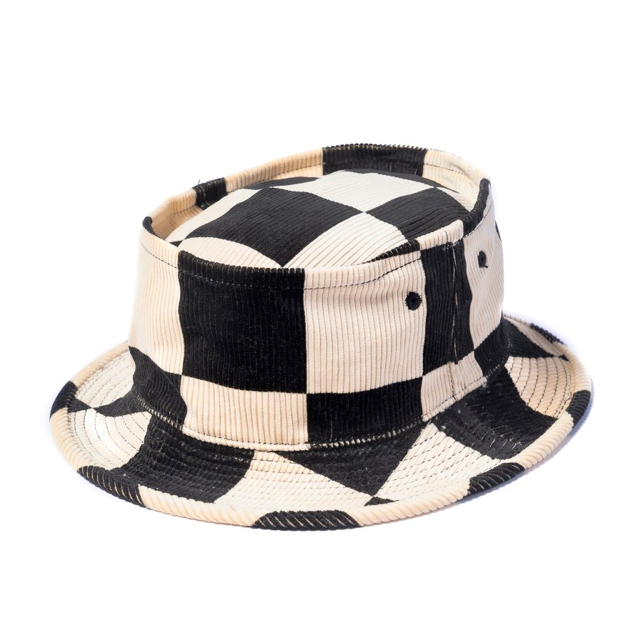 Buco Buco Corduroy Bucket Hat White/Black Online