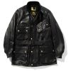 Joe McCoy Leather Enduro Trial Jacket Black Clearance