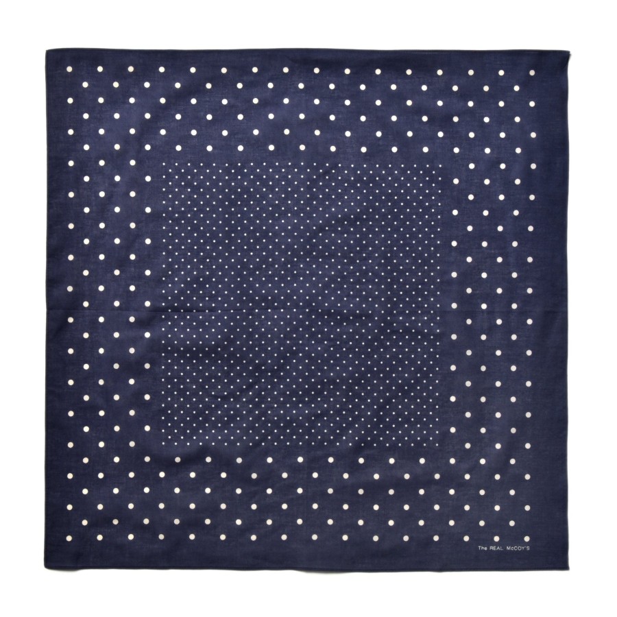 Joe McCoy Bandanna 'Dot' 140Navy Wholesale