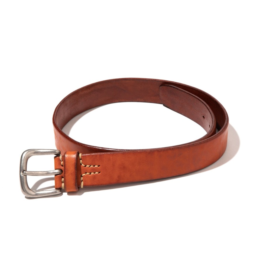 Joe McCoy Joe Mccoy Bend Leather Belt 050 Brown New