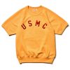 The Real McCoy's Military S/S Sweatshirt / Usmc 060 Yellow Wholesale