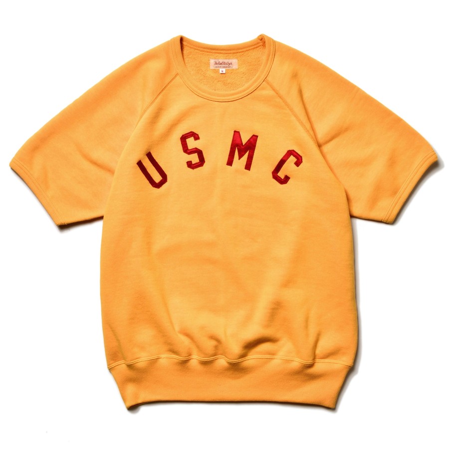 The Real McCoy's Military S/S Sweatshirt / Usmc 060 Yellow Wholesale