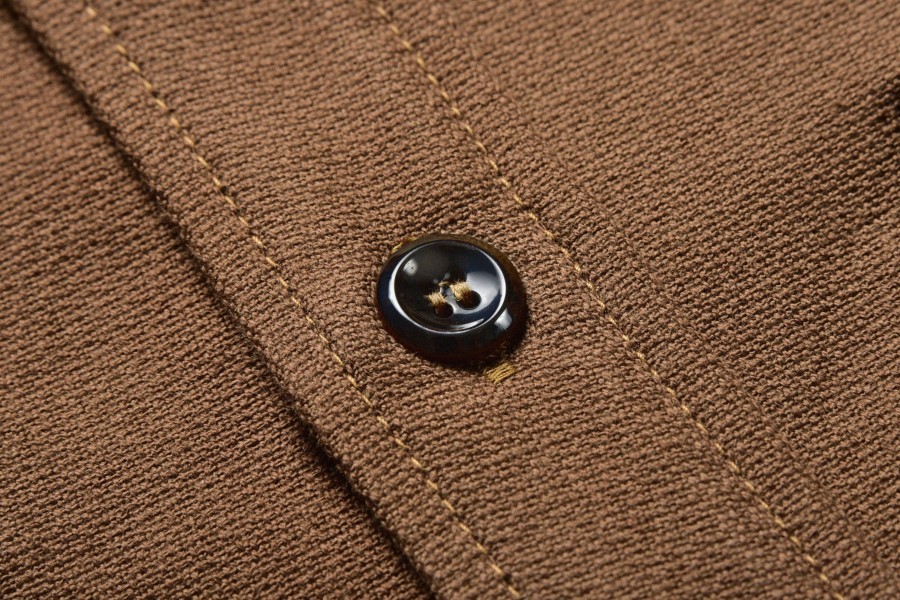 Joe McCoy 8Hu Heavy Moleskin Shirt Brown Best