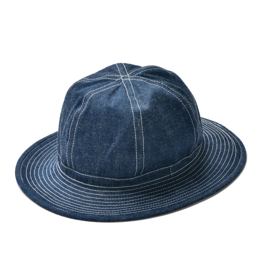 The Real McCoy's Hat, Working, Denim, Blue 141 Indigo Wholesale