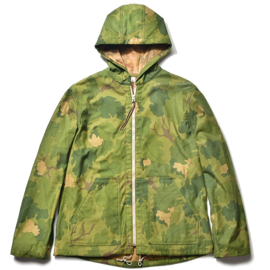 The Real McCoy's Camouflage Parka / Mitchell Pattern 160 Green Hot