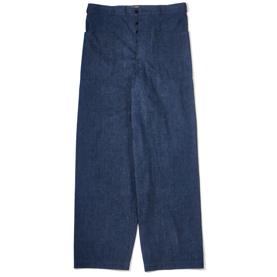 The Real McCoy's U.S. Navy Denim Dungaree Trousers 141 Indigo Online