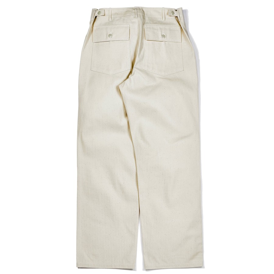 Joe McCoy Utility Trousers / White Hbt 012 Ecru Online