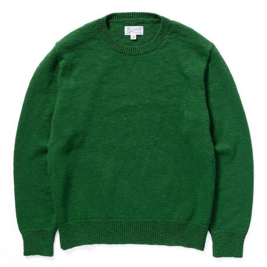 Joe McCoy Cotton Crewneck Sweater Green Clearance