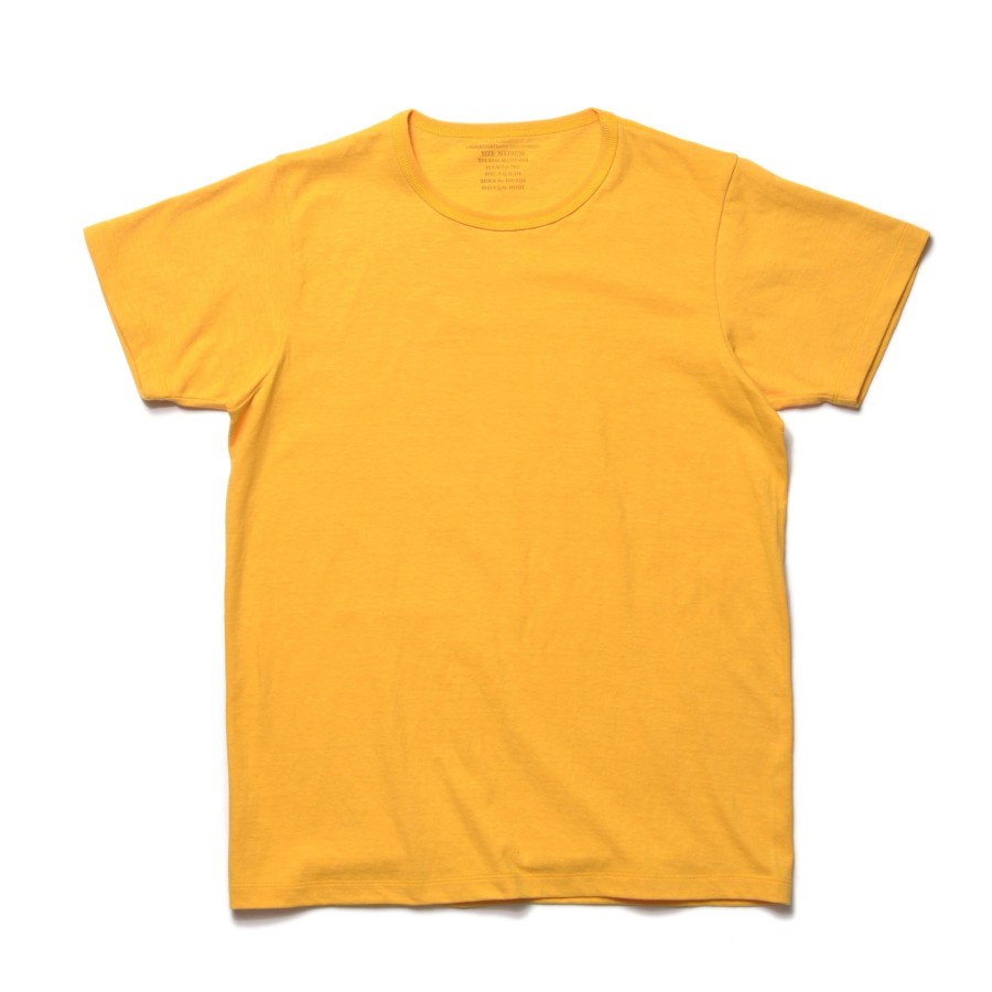 The Real McCoy's Undershirts, Cotton, Summer 60 Yellow New