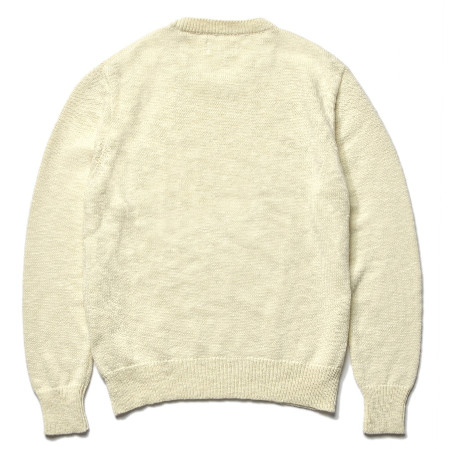 Joe McCoy Cotton Crewneck Sweater 012 Ecru Best