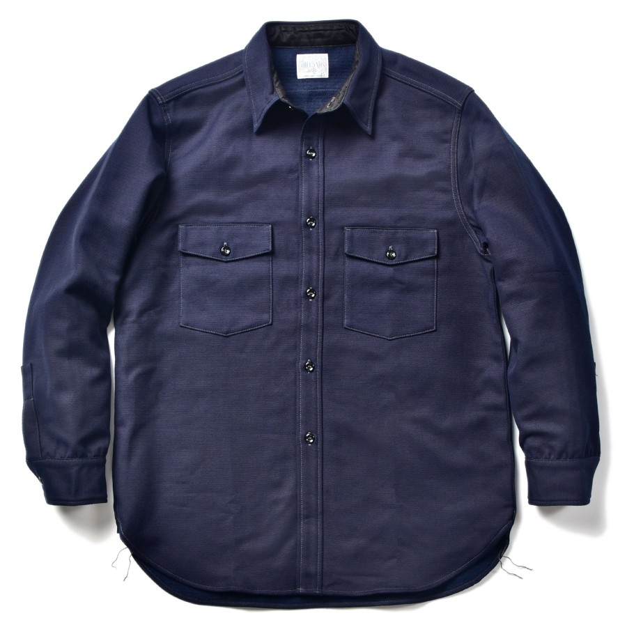 Joe McCoy 8Hu Heavy Moleskin Shirt 140 Navy Online