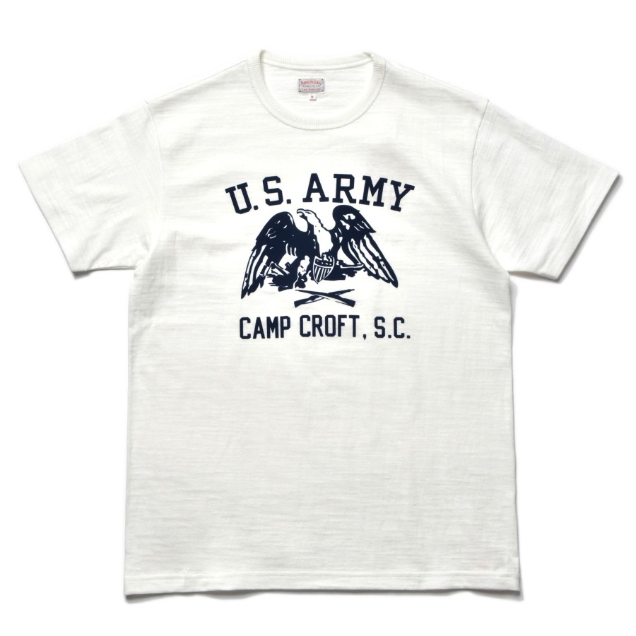 The Real McCoy's American Athletic Tee / Camp Croft 011 Milk Clearance