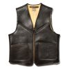 The Real McCoy's Type C-3 Vest Real Mccoy Mfg.Co. 051 Seal Brown Wholesale