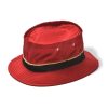 Joe McCoy Cotton Fishing Bucket Hat 090 Red Clearance