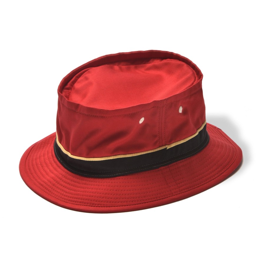 Joe McCoy Cotton Fishing Bucket Hat 090 Red Clearance