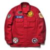 The Real McCoy's Military Souvenir Wool Shirt / U.S. Navy Red Online