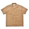 Joe McCoy Open Collar Resort S/S Shirt / Summer Corduroy 041 Beige Online