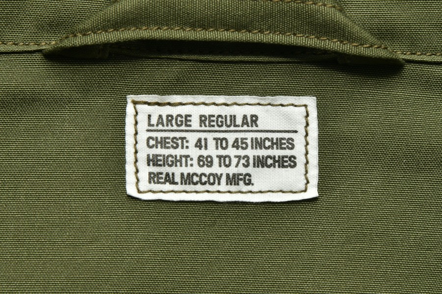 The Real McCoy's Coat, Man'S, Combat, Tropical 150 Olive New