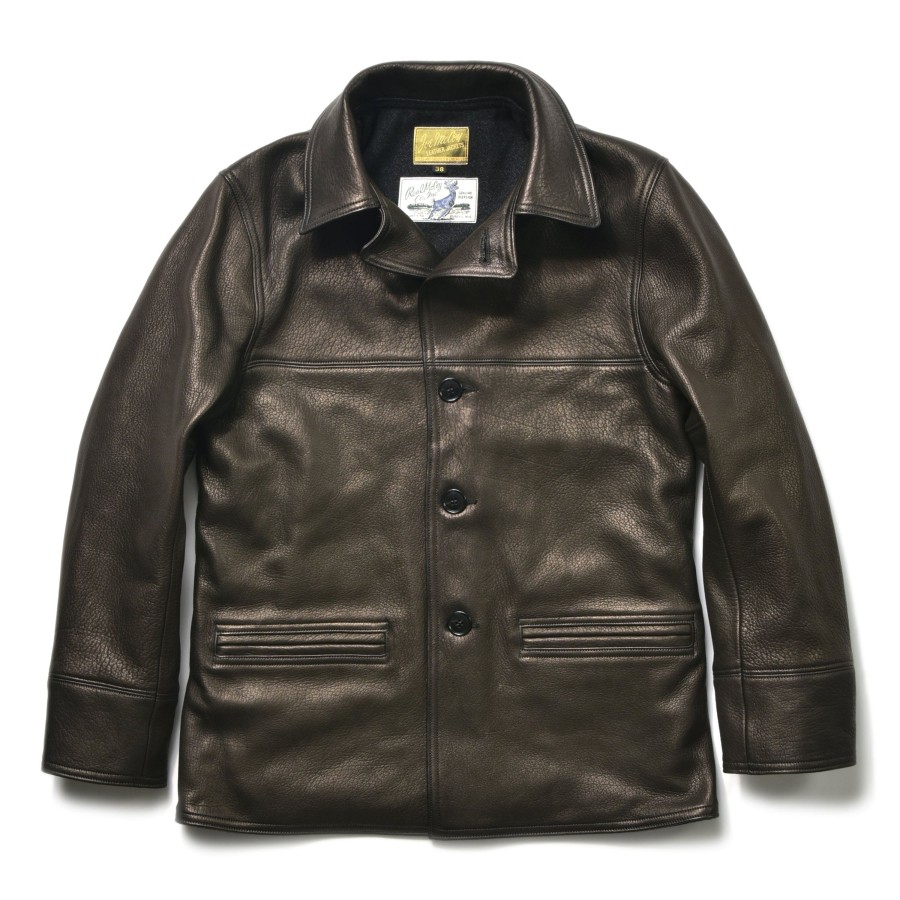 Joe McCoy Deerskin Car Coat 030 Black Clearance