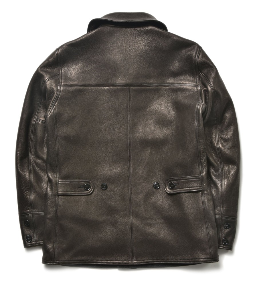 Joe McCoy Deerskin Car Coat 030 Black Clearance