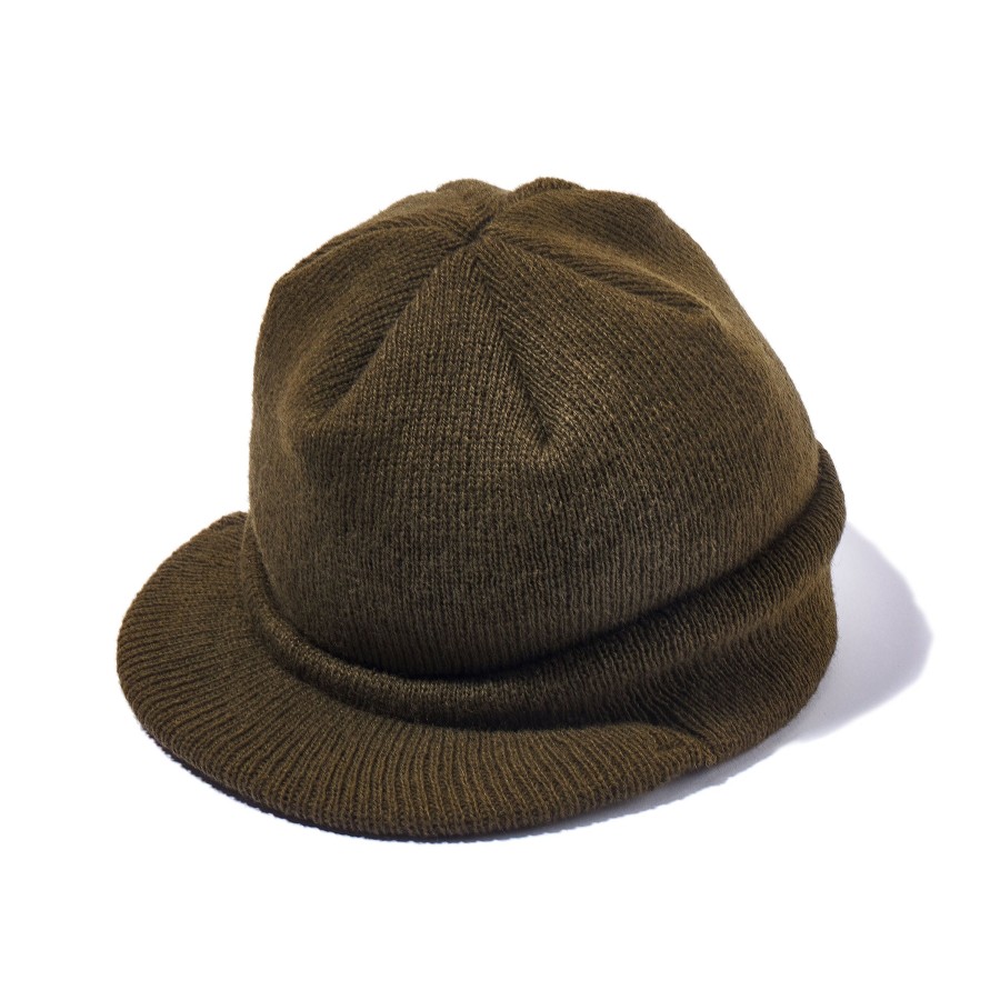 The Real McCoy's Cap, Wool, Knit, M-1941 Olive Best