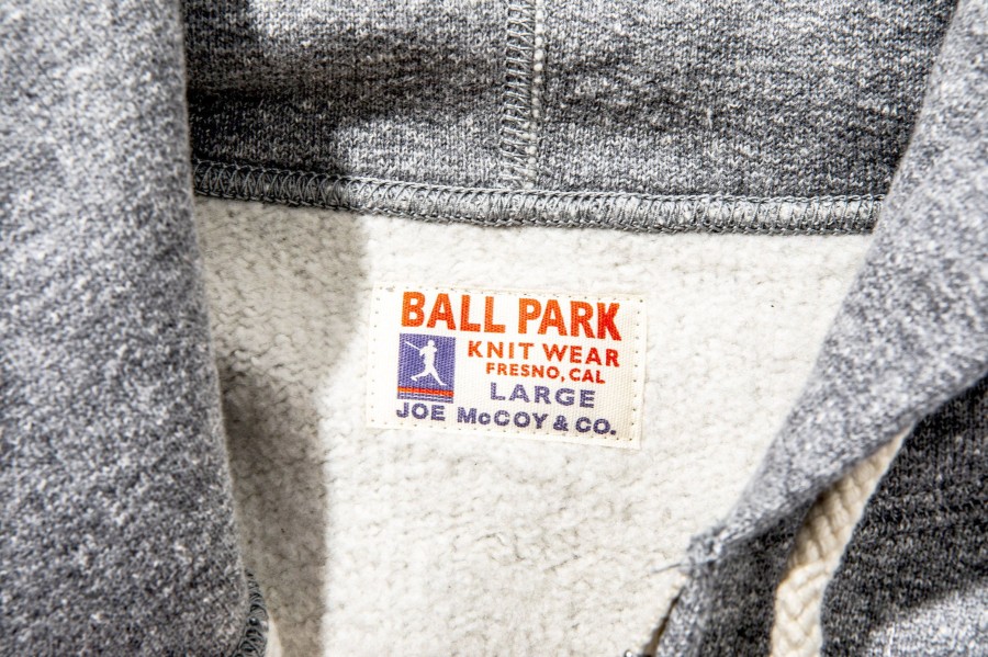 Joe McCoy Ball Park F/Z Sweatshirt 021 Grey Clearance