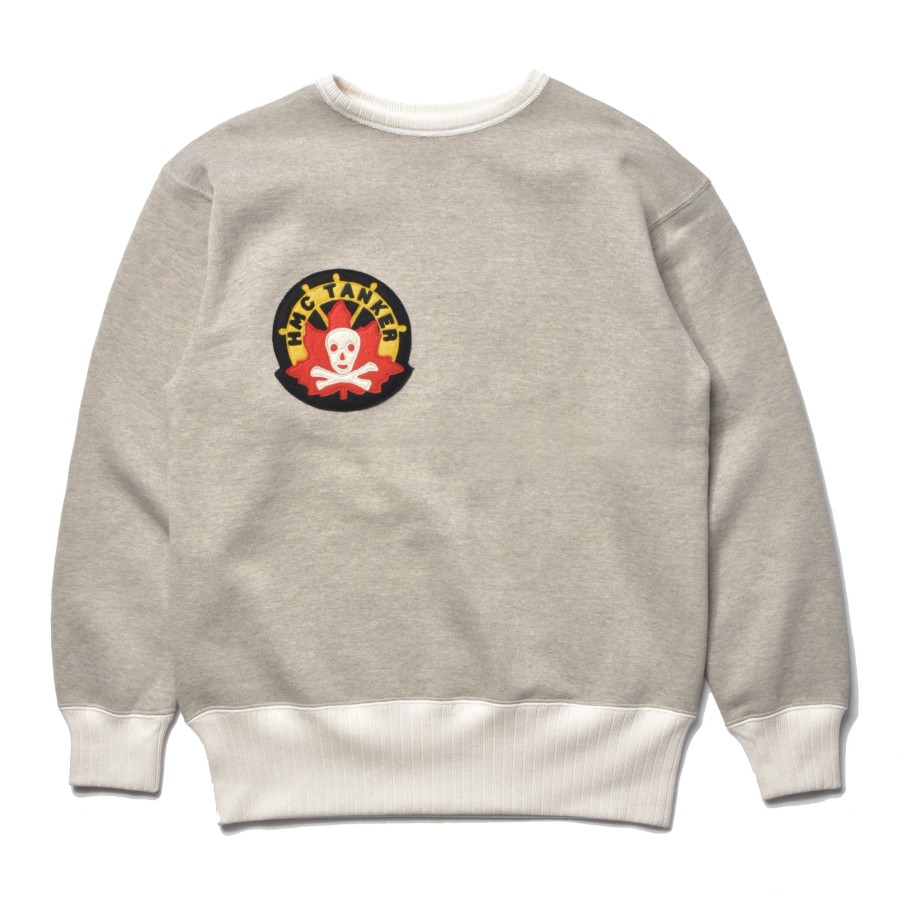 The Real McCoy's Military Print Sweatshirt / Hmc Tanker Oatmeal Wholesale