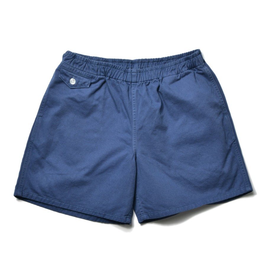 Joe McCoy Cotton Drill Swim Shorts (Over-Dyed) 140 Navy New