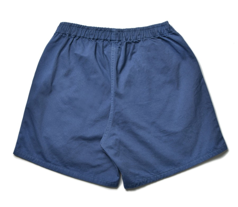 Joe McCoy Cotton Drill Swim Shorts (Over-Dyed) 140 Navy New