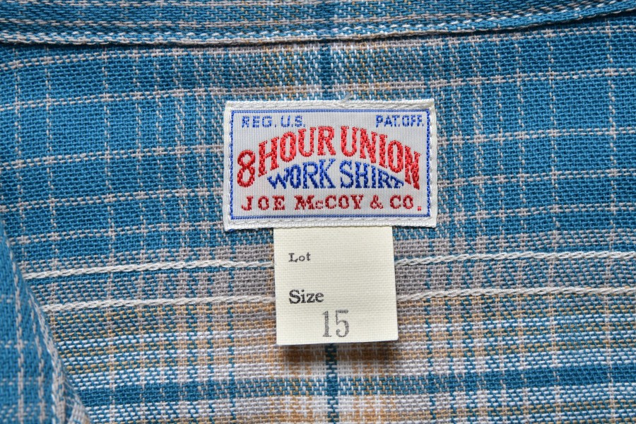 Joe McCoy 8Hu Ombre Check Summer Flannel Shirt 112 Turquoise Best