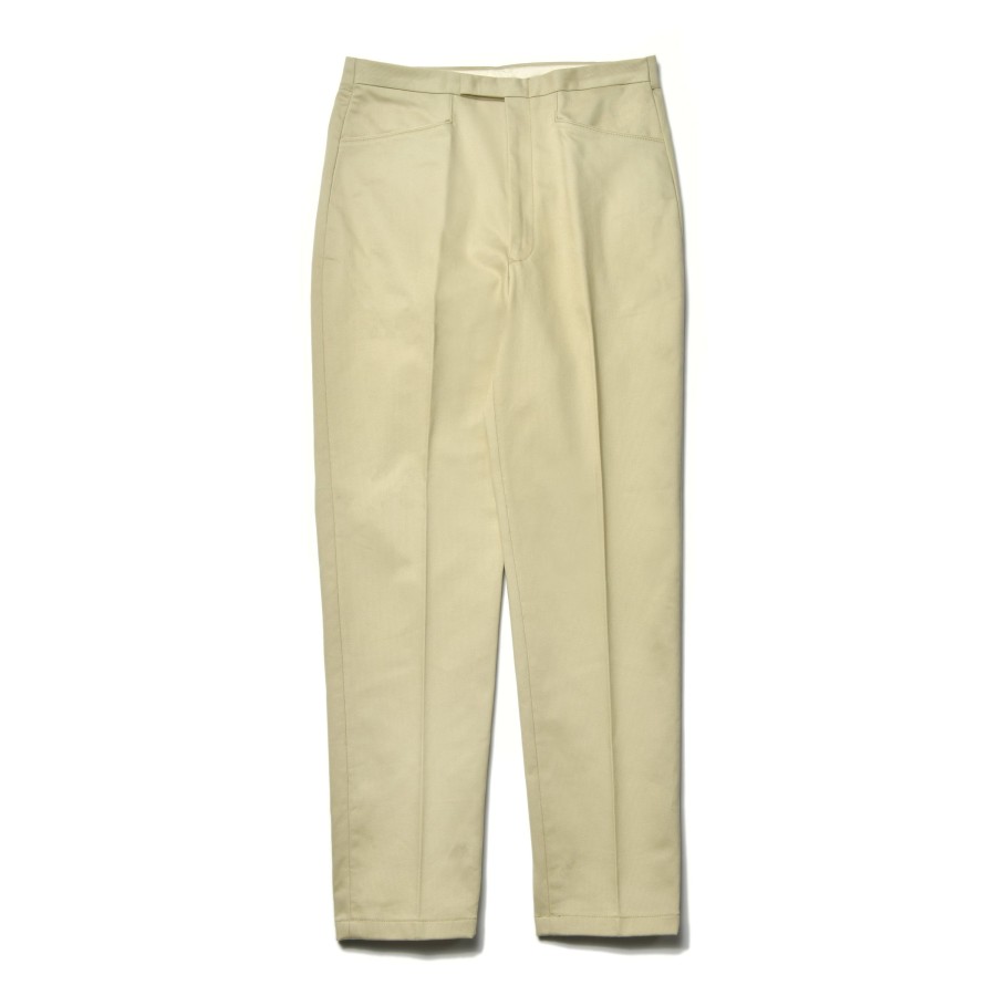 Joe McCoy Belted Waistband Trouser, Plain Stitch / Pique 14 Ivory Wholesale