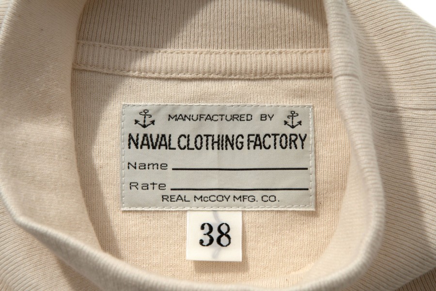 The Real McCoy's U.S.N. Flight Deck Jersey White Clearance