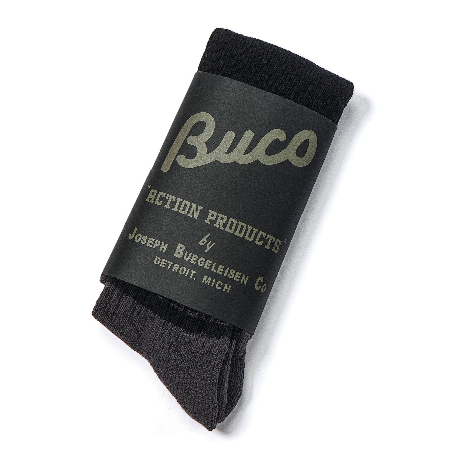 Buco Buco Striped Action Socks Gray/Black New