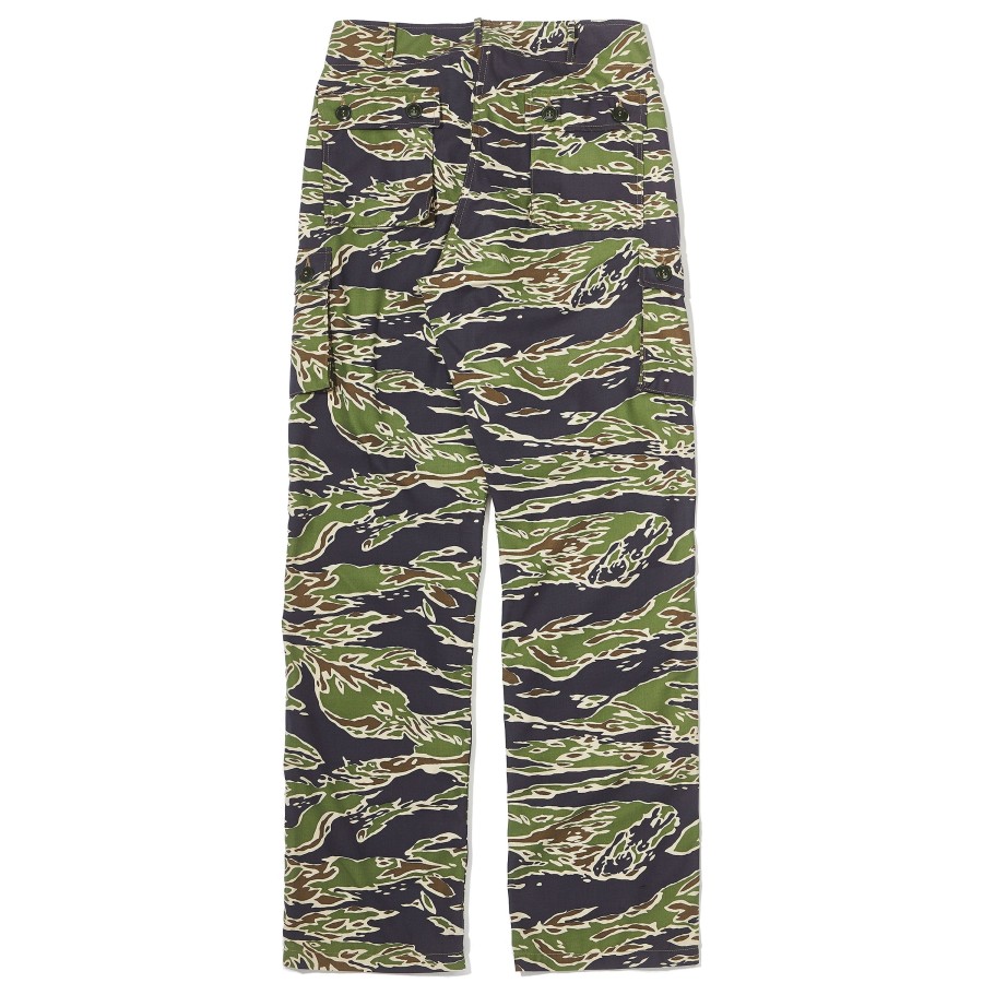 The Real McCoy's Tiger Camouflage Trousers / Late War 160 Green Best