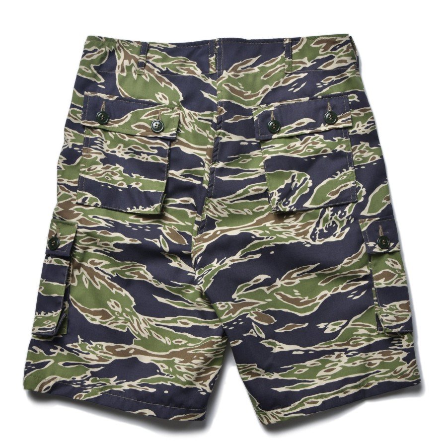 The Real McCoy's Tiger Camouflage Civilian Shorts / Late War 160 Green Online