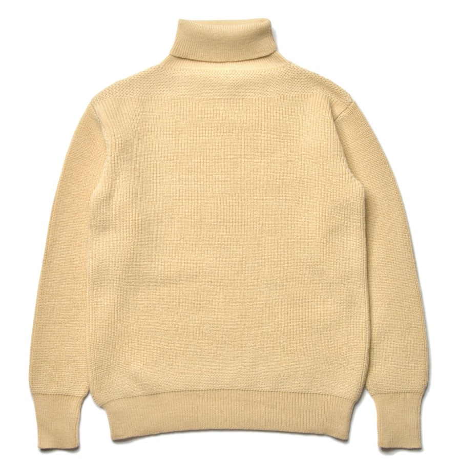 Joe McCoy Fisherman'S Turtle Neck Sweater 012 Ecru Clearance