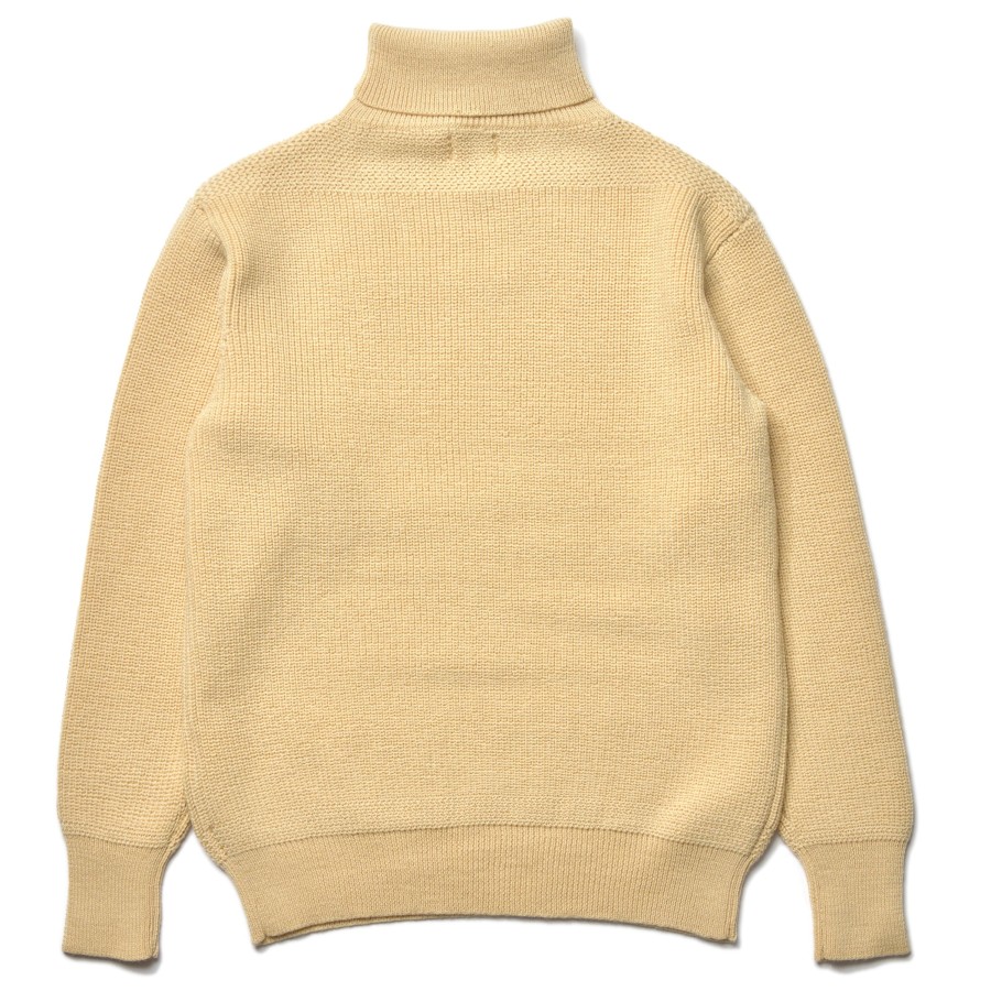 Joe McCoy Fisherman'S Turtle Neck Sweater 012 Ecru Clearance